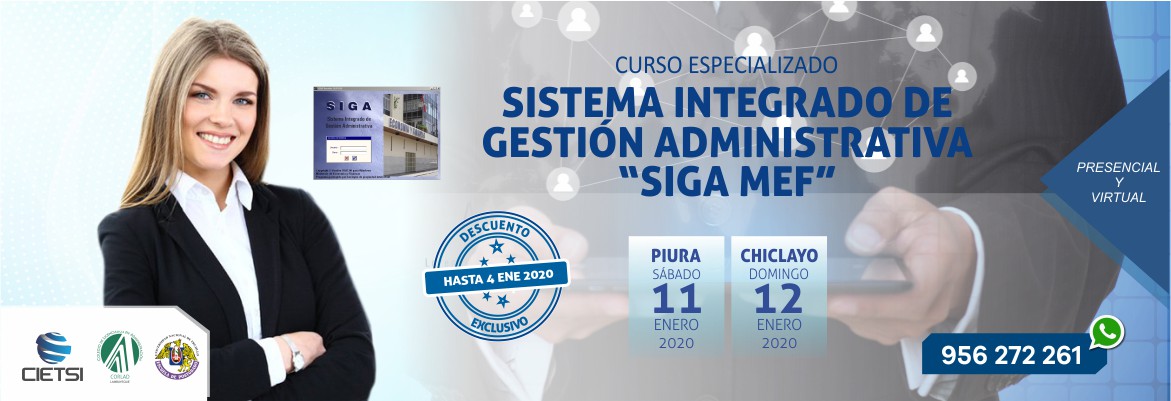curso especializado sistema integrado de gestiOn administrativa siga mef 2020 1era edicion