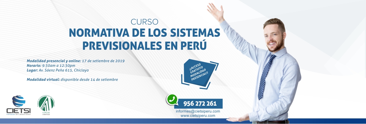 curso normativa de los sistemas previsionales en perU 2019 nuevo