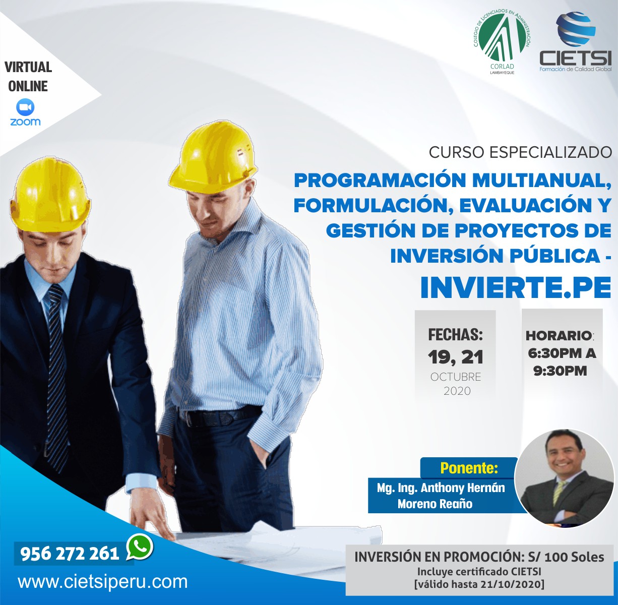 Curso Especializado ProgramaciÓn Multianual FormulaciÓn EvaluaciÓn Y GestiÓn De Proyectos De 