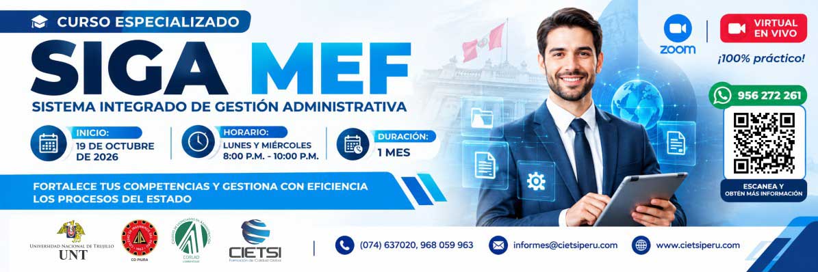curso gratuito de especializaciOn en sistema integrado de gestiOn administrativa     siga mef 2026