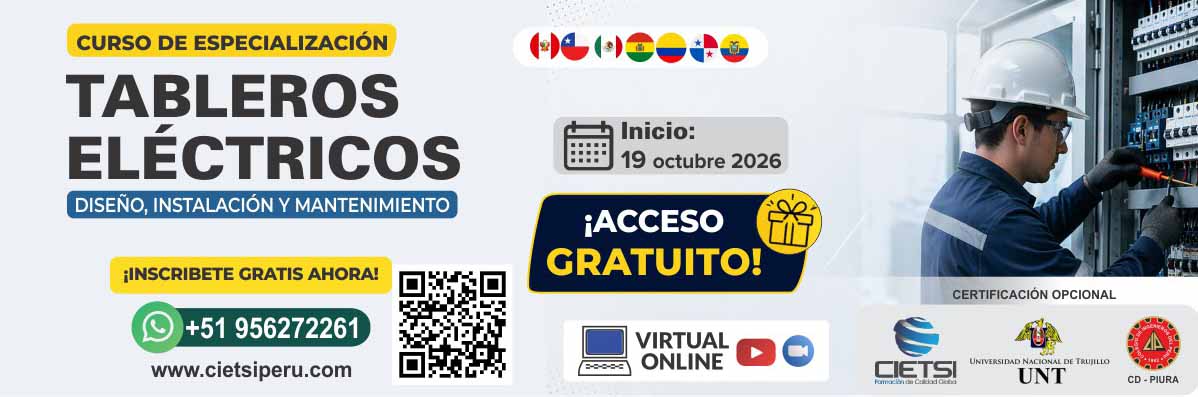 curso gratuito de especializaciOn en dise  o  instalaciOn y mantenimiento de tableros elEctricos 2026