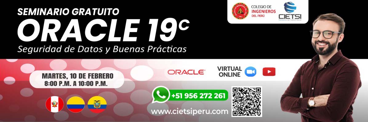 SEMINARIO GRATUITO ORACLE 19C “Seguridad de Datos y Buenas Prácticas” 2026