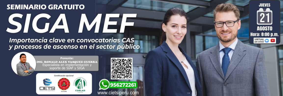 SEMINARIO GRATUITO SIGA MEF 2025