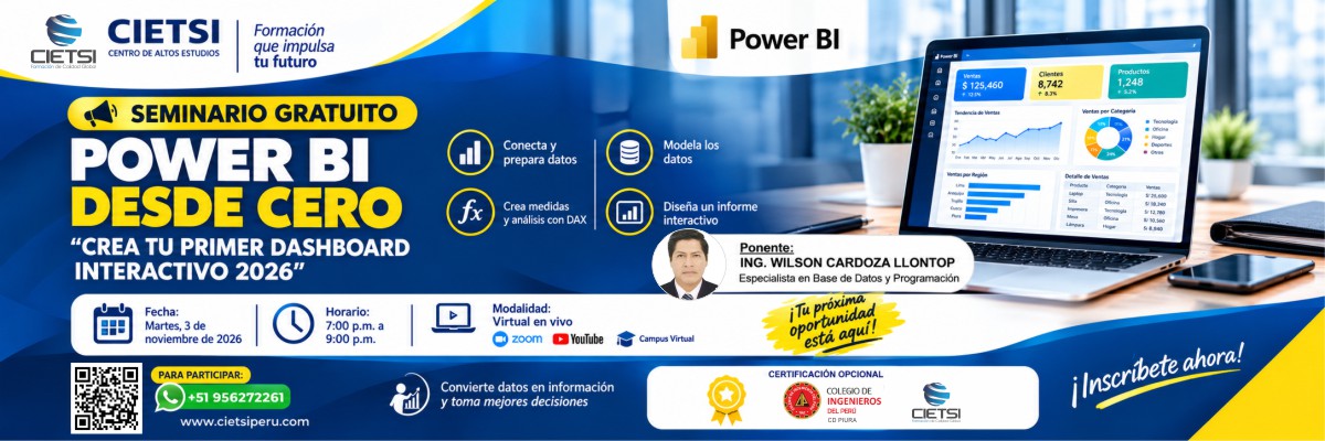 seminario gratuito power bi desde cero crea tu primer dashboard interactivo 2026