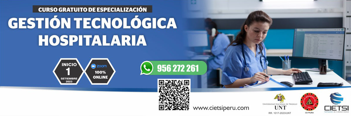 PROGRAMA DE ESPECIALIZACIÓN GESTIÓN TECNOLÓGICA HOSPITALARIA