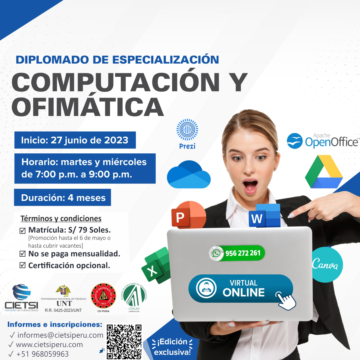 Diplomado: Especialista En Computación Y Ofimática | INCRIS